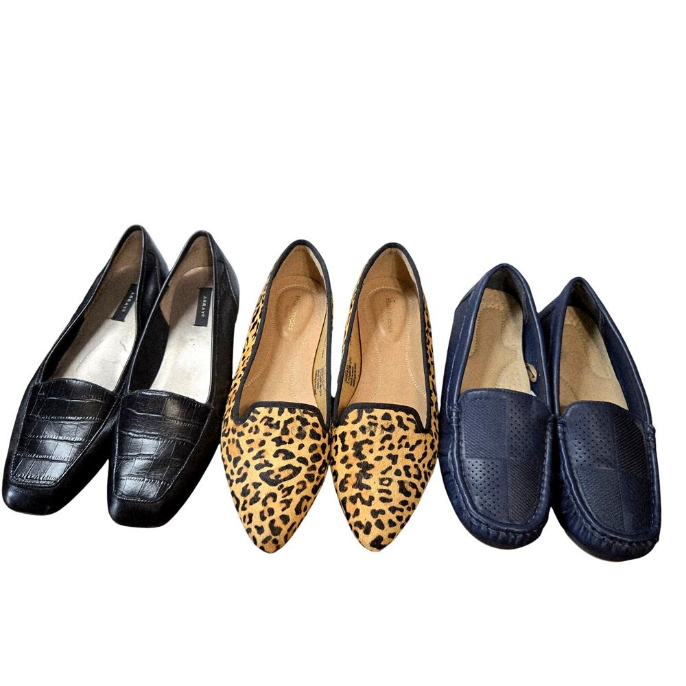Hushpuppies  Array  JC Size 8 Women's Flat  Lot of 3 Pair  Bulk Shoes